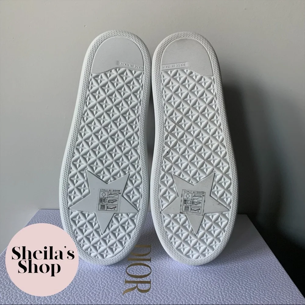 NIB Christian Dior Solar Bronze Velvet Oblique Logo Slip On Sneakers Size 36.5 - Picture 6 of 10